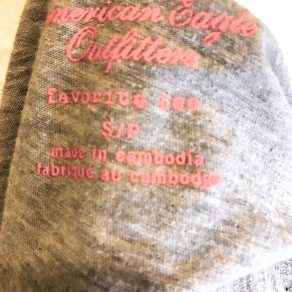 American Eagle Outfitters Gray T-shirt - Picture 3 of 3